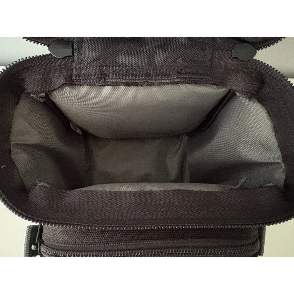 Tamrac Black Camera Shoulder Bag Model 5201 Belt Bag Loop Zippered Top EUC